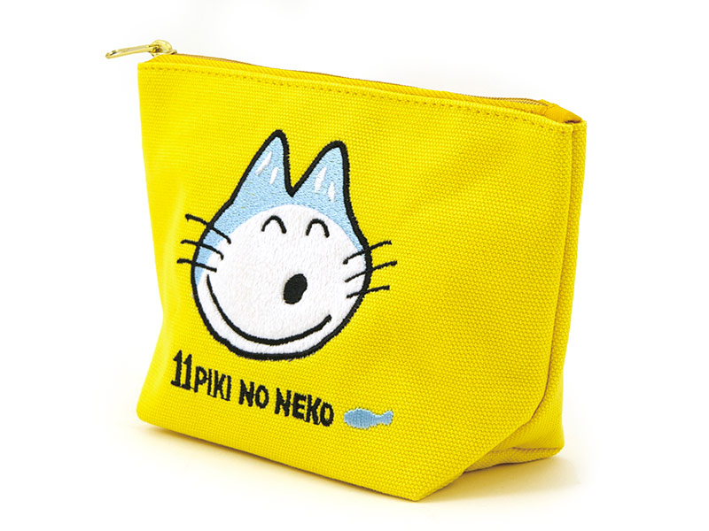 11ぴきのねこ ポーチ（黄・顔）