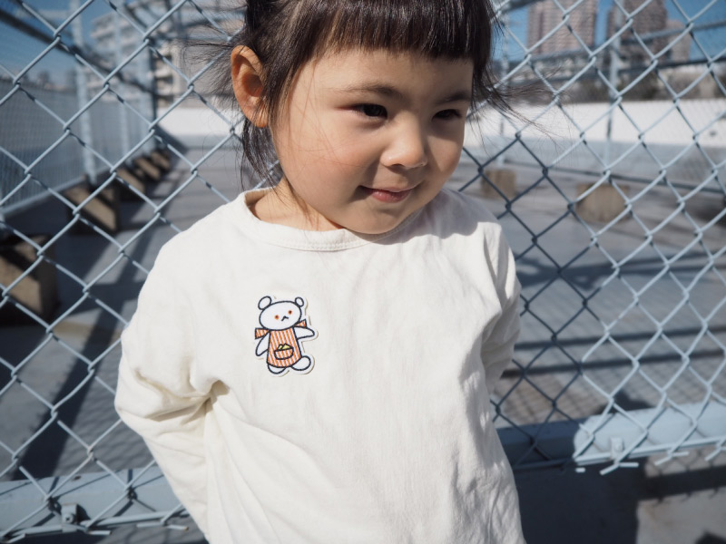 こぐまちゃん アイロンアップリケ（２枚セット）